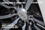 MUGEN RACING NUT SET [ALL LUGS OR/ LUGS & LOCKS] - M12XP1.5, L=40MM,17HEX