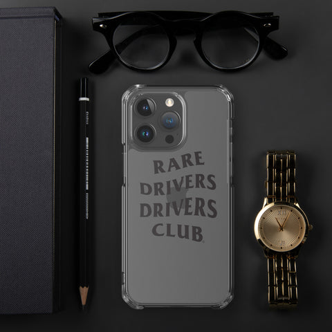 "RAREDRIVERSCLUB" IPHONE CASE